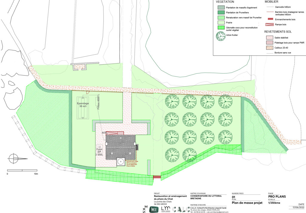 Plan masse phare des Chat Agence C.A.L.C