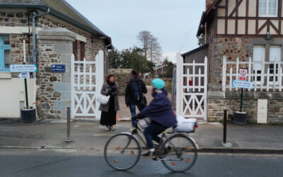 Au cœur de la ville de Lamballe Armor, le chemin des palefreniers est en cours de livraison. Il permet dorénavant de relier la place du champ de foire au secteur St Martin, en longeant le haras. Commune de Lamballe-Armor (22)